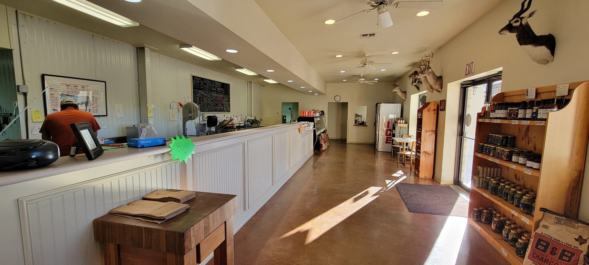 Inside Bernhard Meat Market
